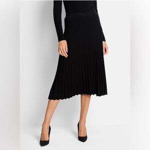 NWT Philosophy Black Ribbed Sweater Skirt